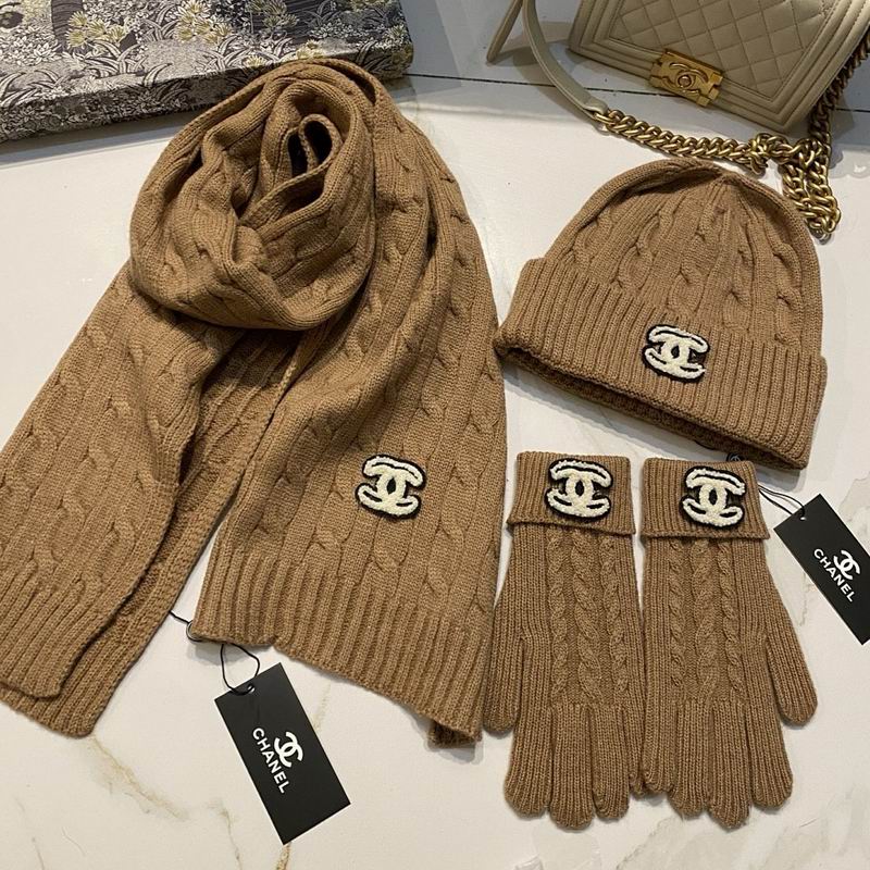 Chanel Scarf Hat Gloves hm (20)