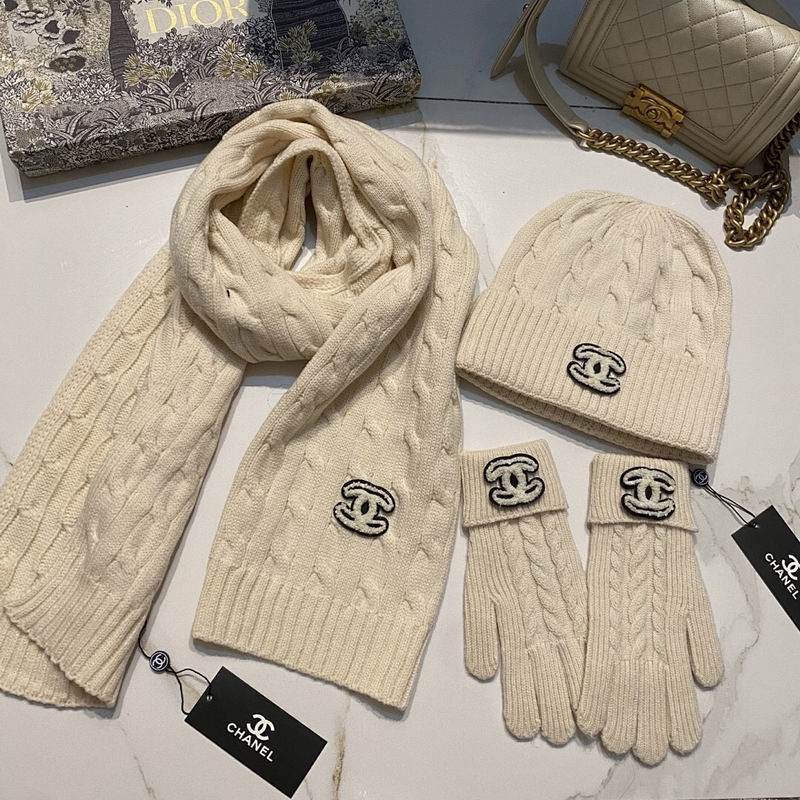 Chanel Scarf Hat Gloves hm (21)