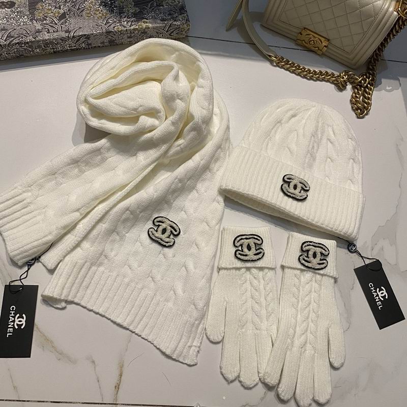 Chanel Scarf Hat Gloves hm (22)