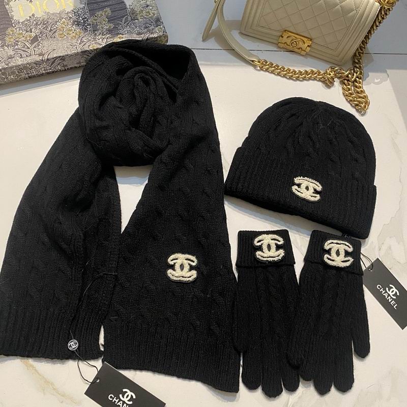 Chanel Scarf Hat Gloves hm (23)