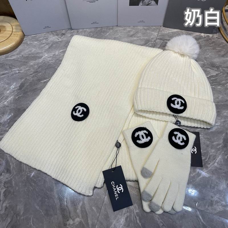 Chanel Scarf Hat Gloves hm (27)