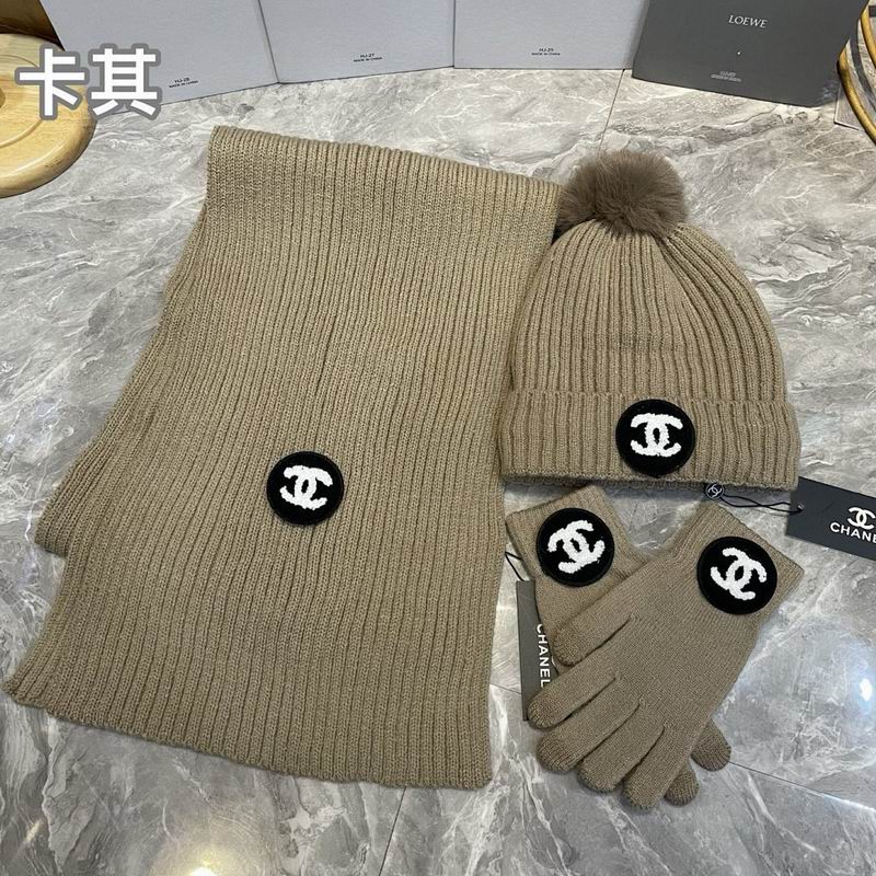 Chanel Scarf Hat Gloves hm (29)