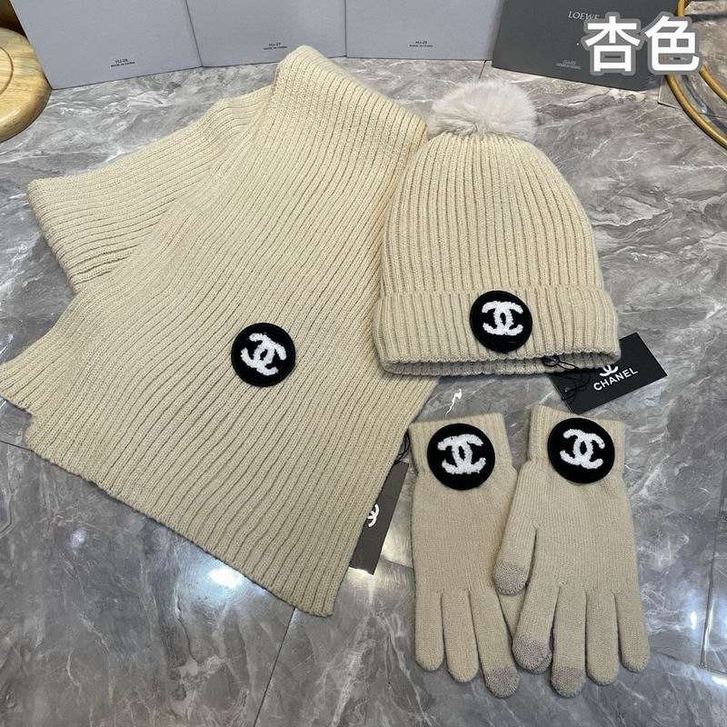 Chanel Scarf Hat Gloves hm (31)