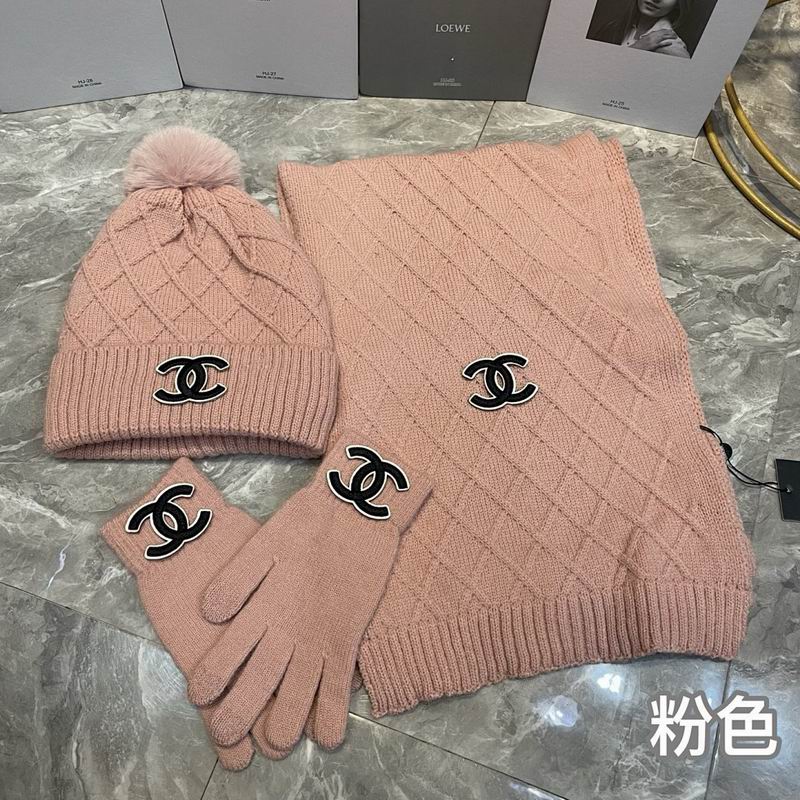 Chanel Scarf Hat Gloves hm (35)