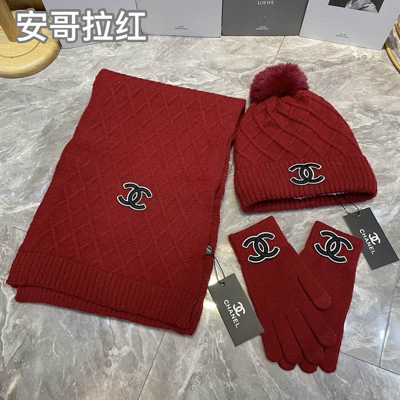 Chanel Scarf Hat Gloves hm (36)