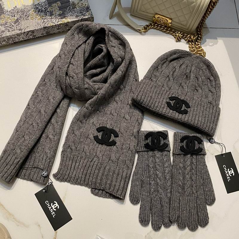 Chanel Scarf Hat Gloves hm (4)