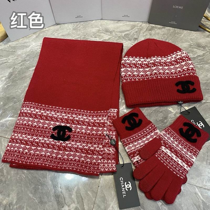 Chanel Scarf Hat Gloves hm (43)