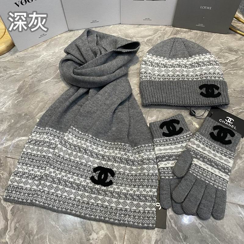 Chanel Scarf Hat Gloves hm (44)