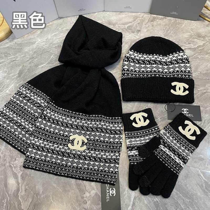 Chanel Scarf Hat Gloves hm (45)