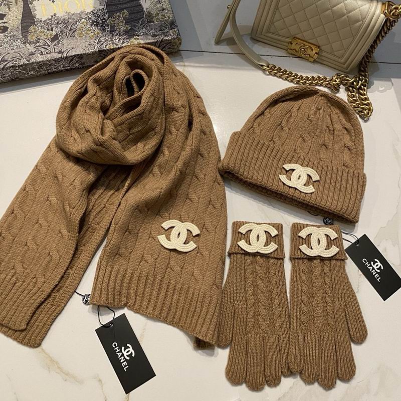 Chanel Scarf Hat Gloves hm (5)