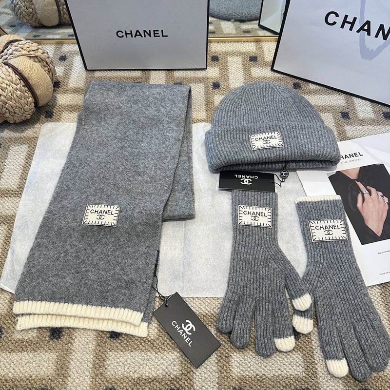 Chanel Scarf Hat Gloves hm (61)