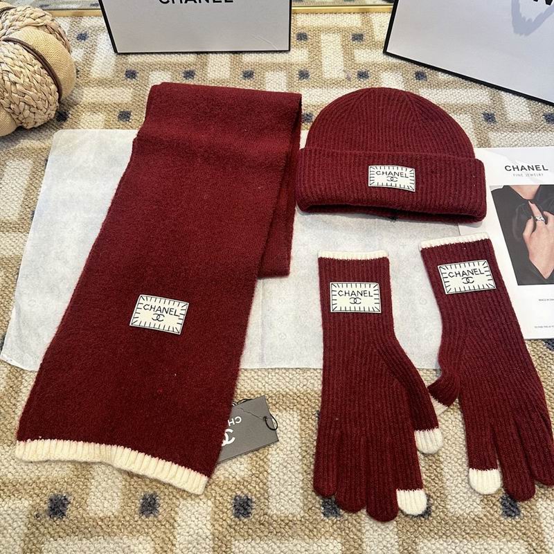 Chanel Scarf Hat Gloves hm (63)