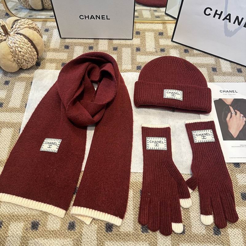 Chanel Scarf Hat Gloves hm (64)
