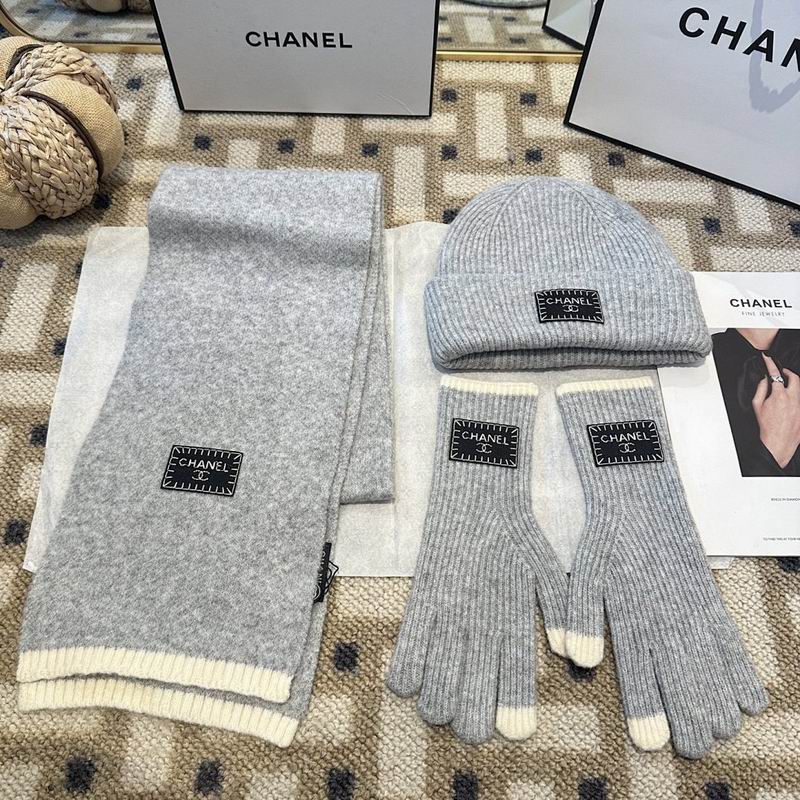 Chanel Scarf Hat Gloves hm (65)