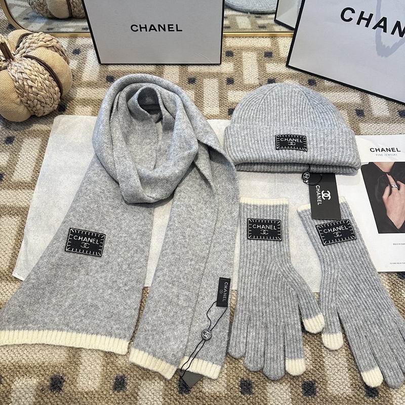 Chanel Scarf Hat Gloves hm (66)