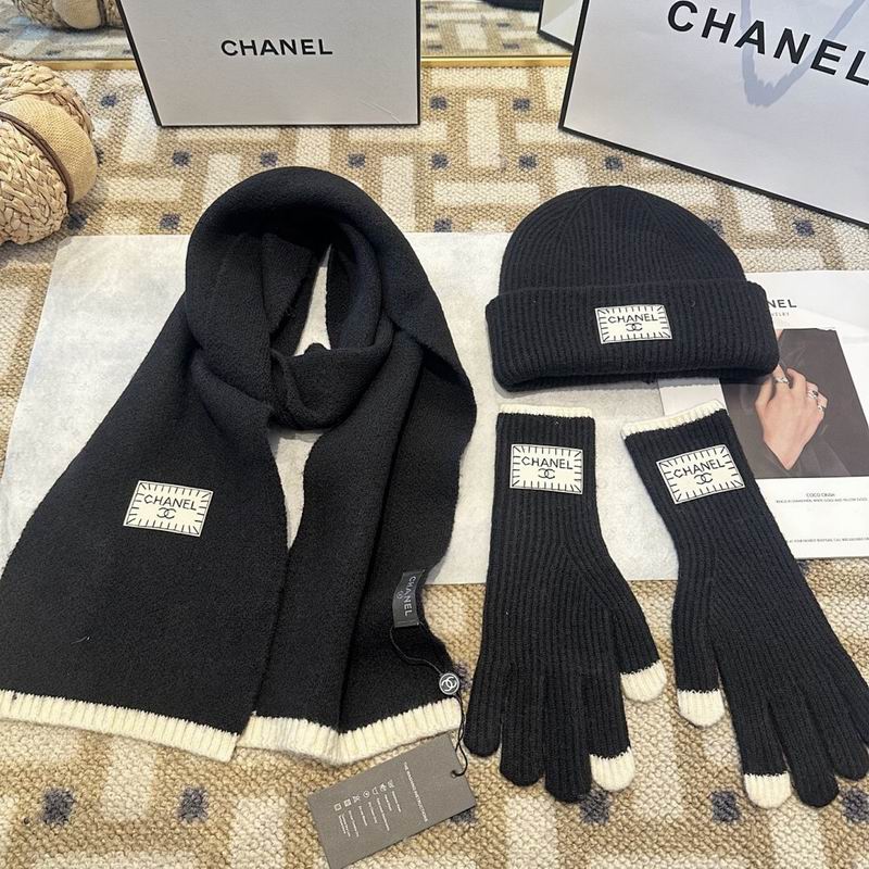 Chanel Scarf Hat Gloves hm (68)