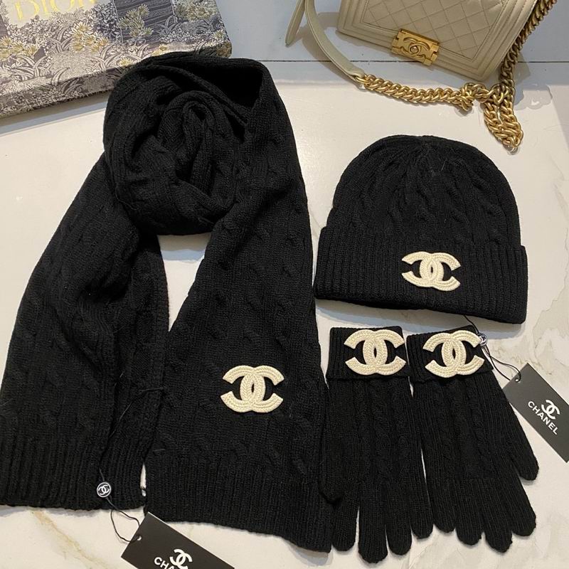 Chanel Scarf Hat Gloves hm (9)