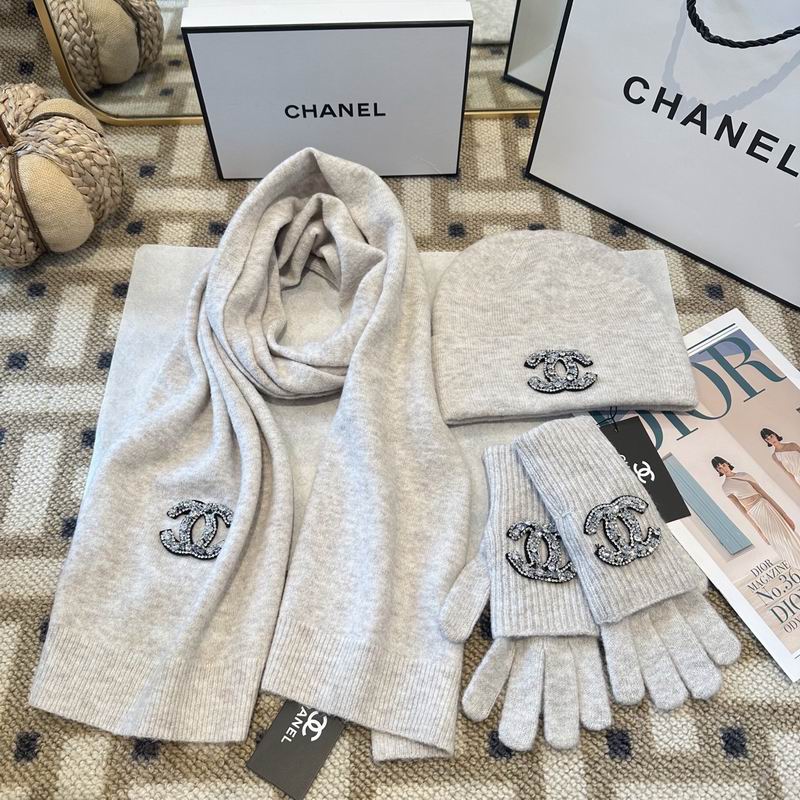 Chanel Scarf Hat gloves (22)