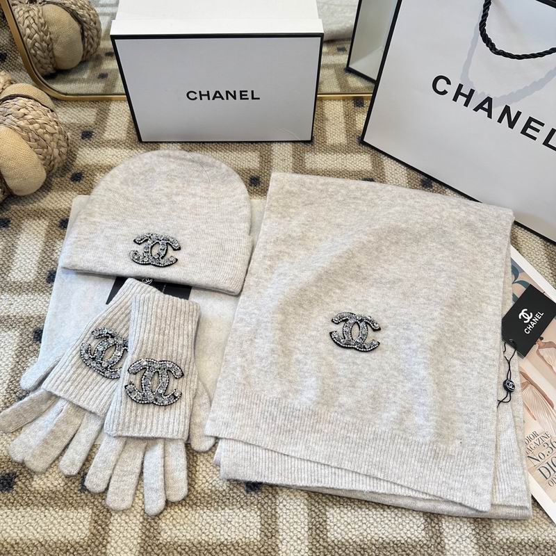 Chanel Scarf Hat gloves (26)