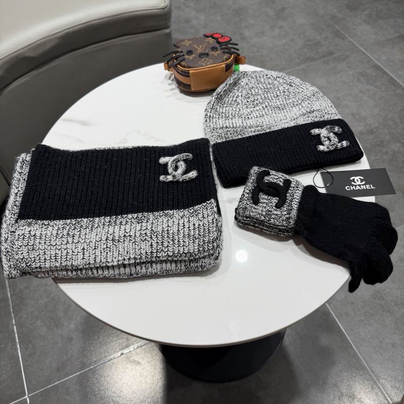 Chanel Scarf Hat gloves (46)