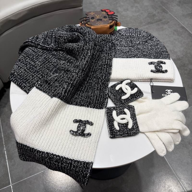 Chanel Scarf Hat gloves (52)