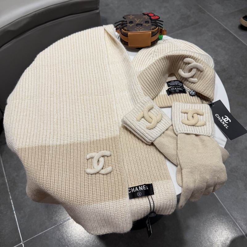 Chanel Scarf Hat gloves (65)