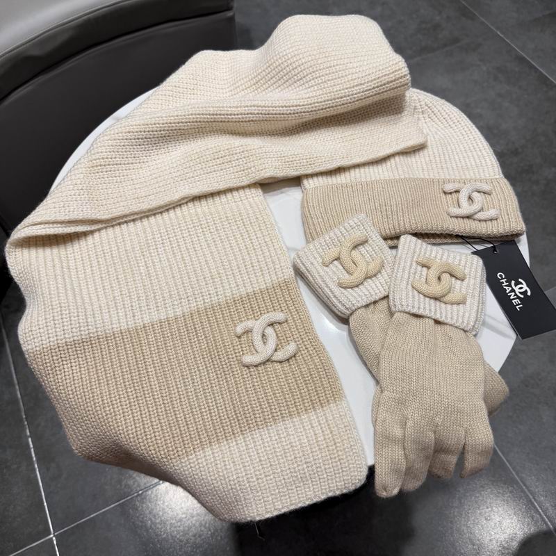 Chanel Scarf Hat gloves (70)