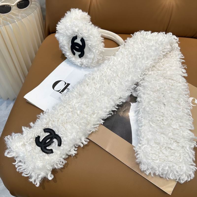 Chanel scarf earmuff dx (31)