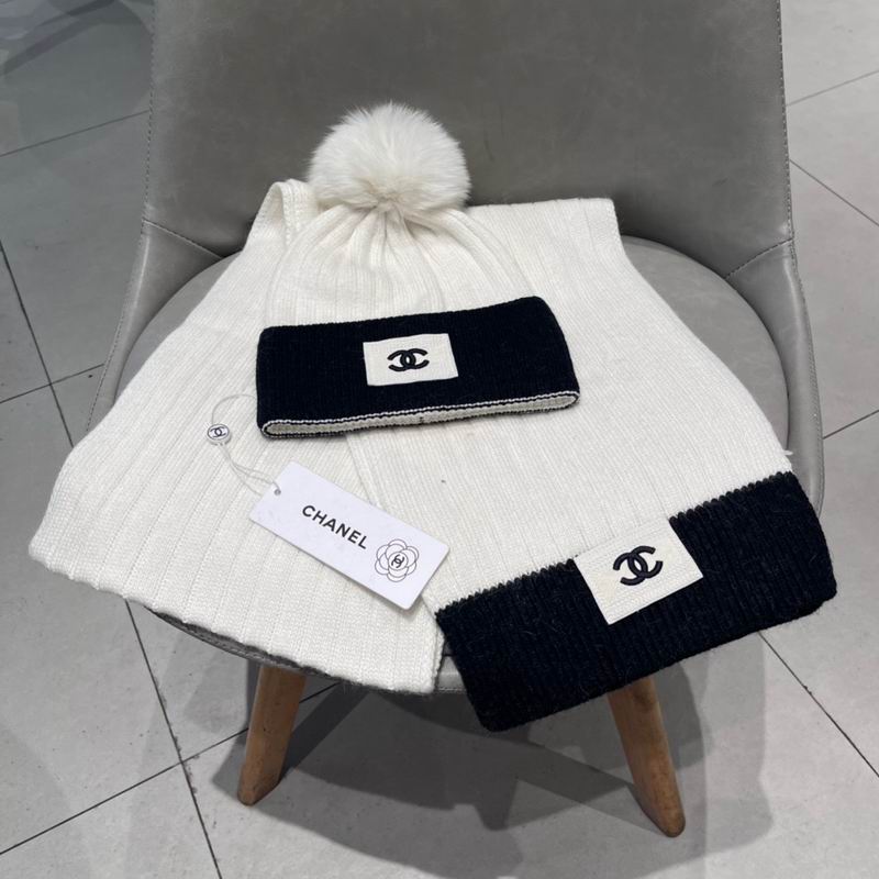 Chanel scarf hat (155)