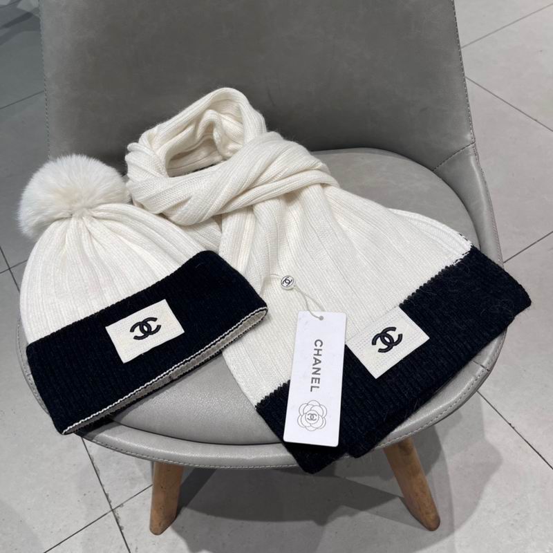 Chanel scarf hat (156)