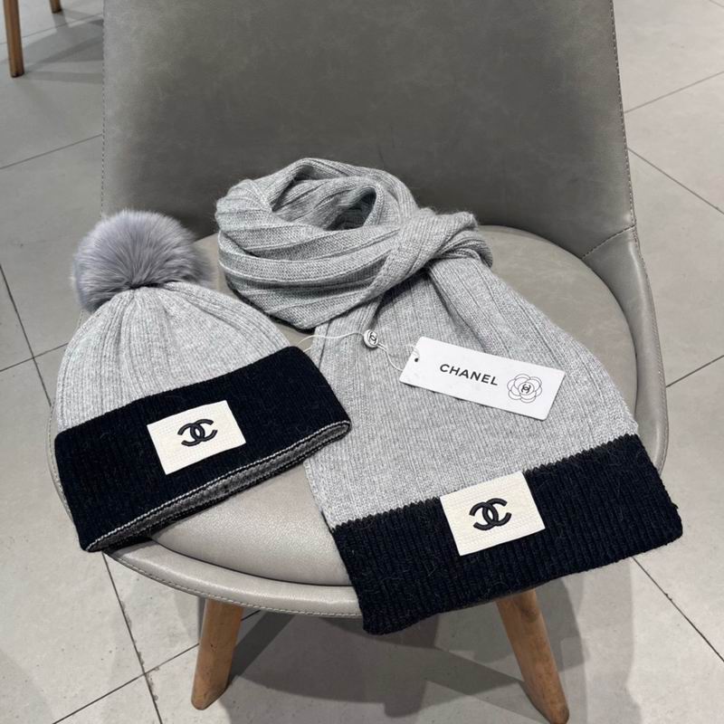 Chanel scarf hat (165)