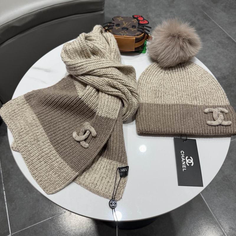 Chanel scarf hat (387)