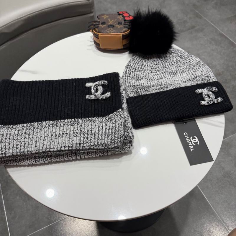 Chanel scarf hat (410)