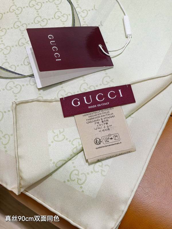 Gucci silk scarf 90X90cm E05 (4)