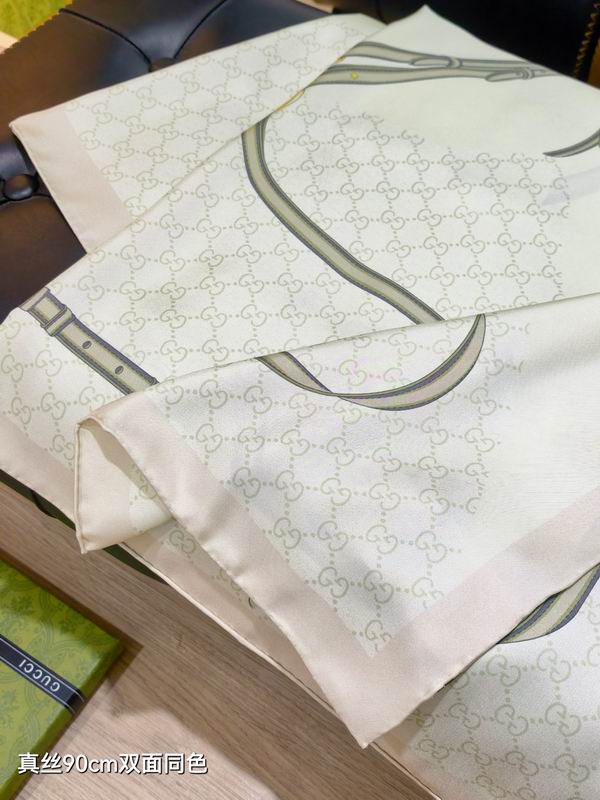Gucci silk scarf 90X90cm E05 (5)