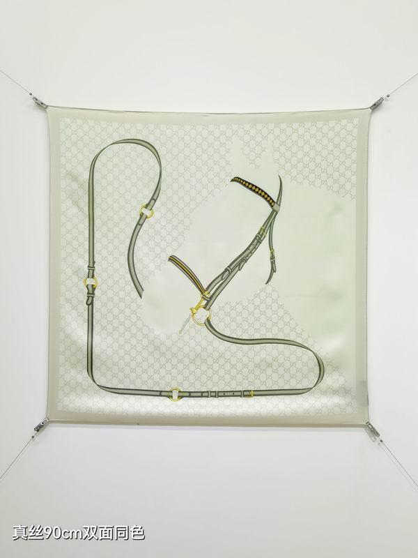 Gucci silk scarf 90X90cm E05 (8)