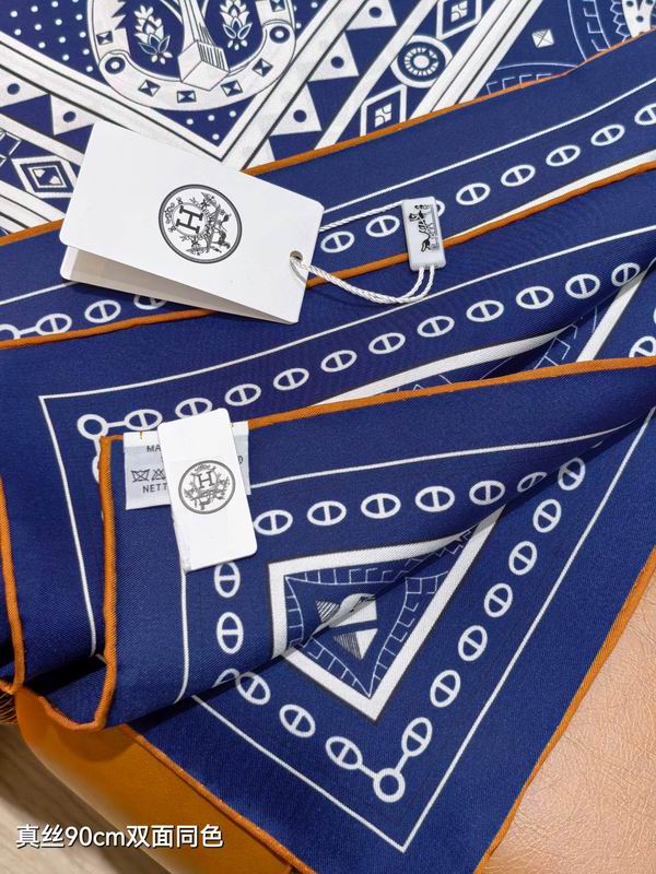 Hermes silk Scarf 90X90cm E05 (14)