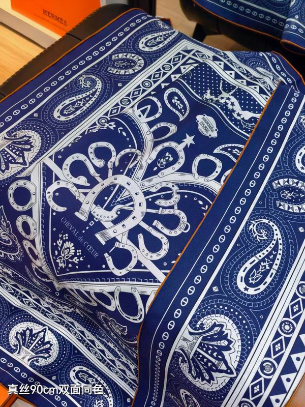 Hermes silk Scarf 90X90cm E05 (15)