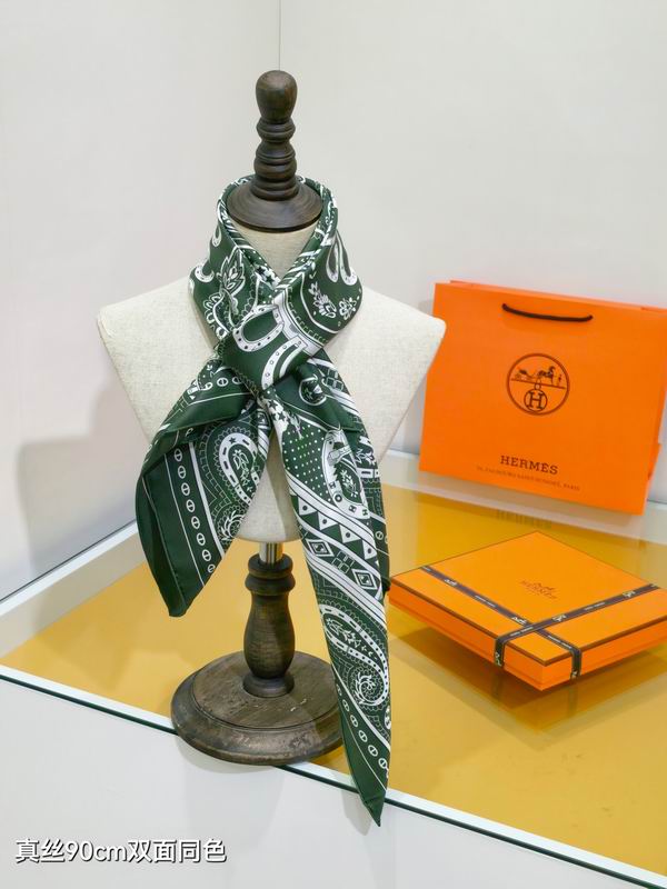Hermes silk Scarf 90X90cm E05 (2)