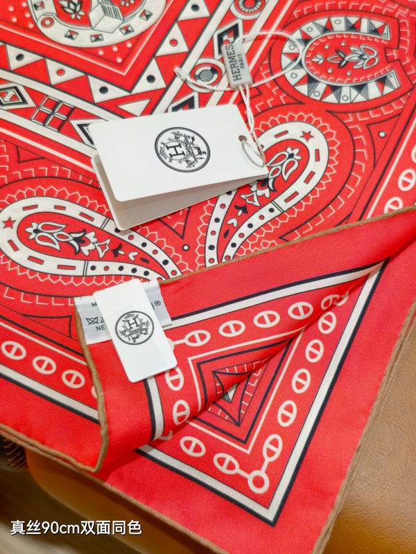 Hermes silk Scarf 90X90cm E05 (23)