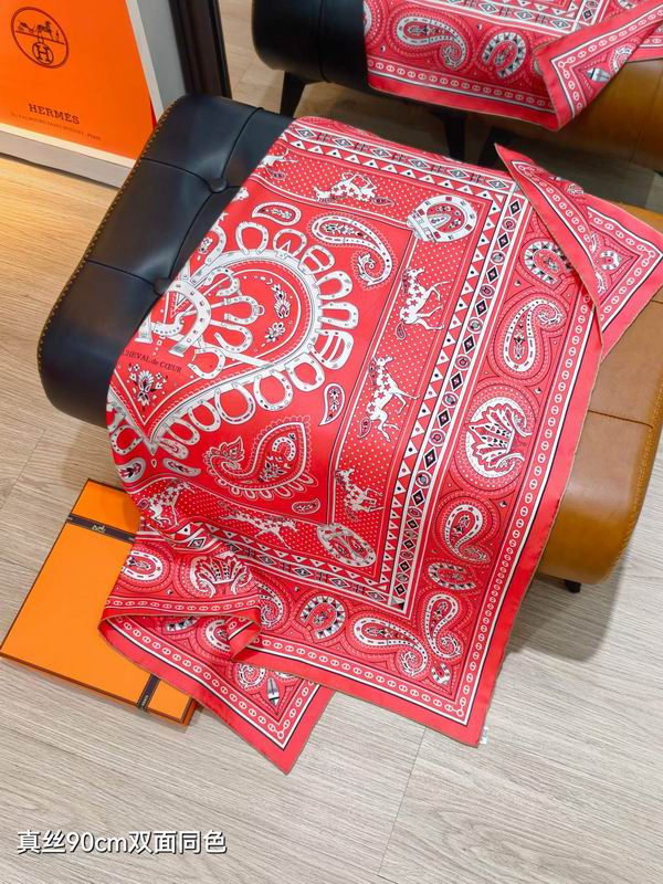 Hermes silk Scarf 90X90cm E05 (25)