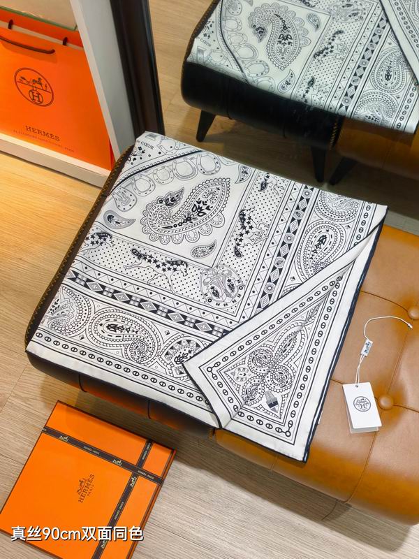 Hermes silk Scarf 90X90cm E05 (35)