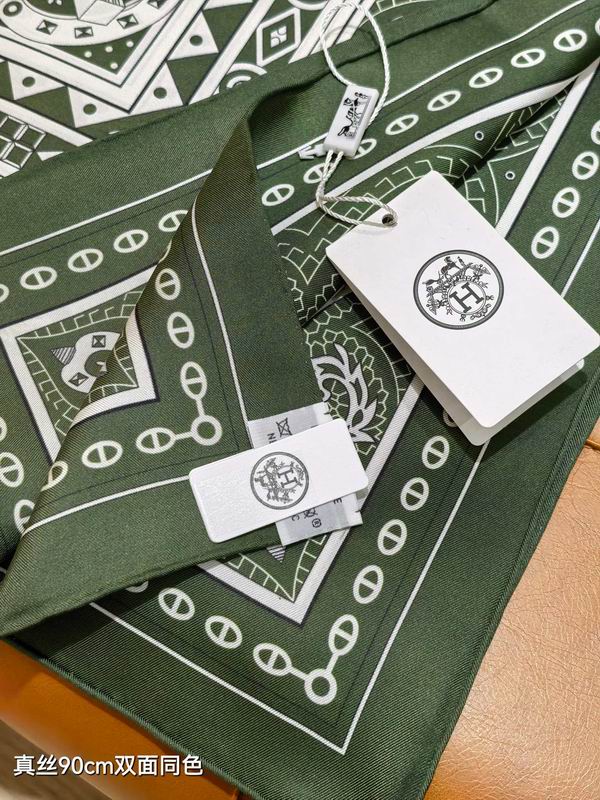 Hermes silk Scarf 90X90cm E05 (5)