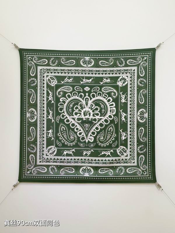 Hermes silk Scarf 90X90cm E05 (9)
