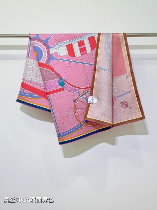 Hermes silk Scarf 90X90cm E35 (12)
