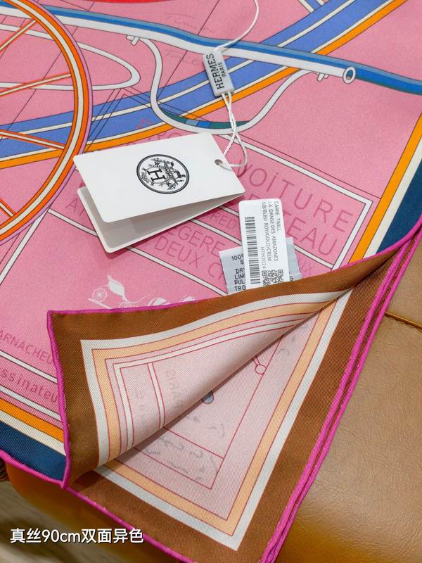 Hermes silk Scarf 90X90cm E35 (13)