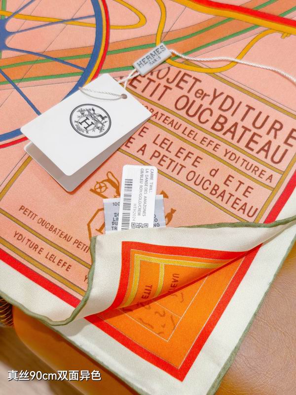 Hermes silk Scarf 90X90cm E35 (3)
