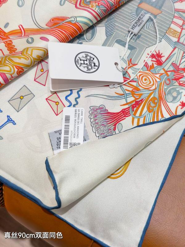 Hermes silk Scarf 90X90cm E40 (23)
