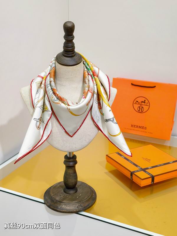 Hermes silk Scarf 90X90cm E40 (41)