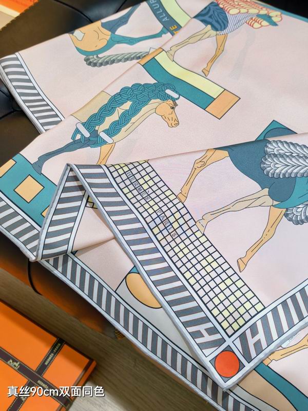 Hermes silk scarf 90X90cm E090138 (6)
